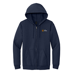 GILDAN HEAVY BLEND FULL ZIP HOODIE - BLAZE